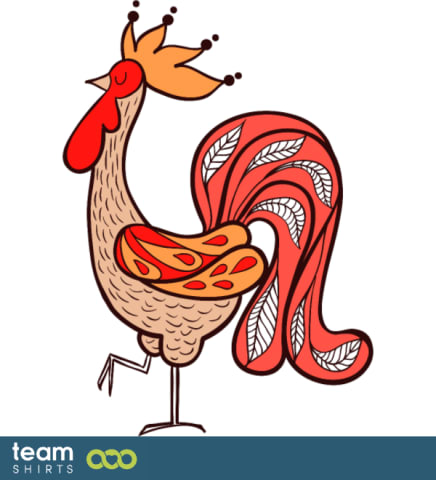 Cartoon rooster
