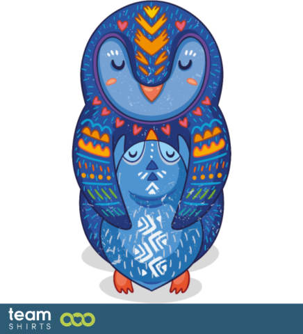 Pinguin Mutter und Kind