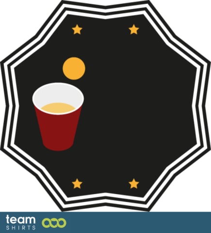 Beer pong sticker