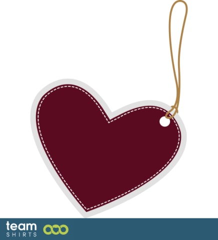 Étiquette en forme de coeur