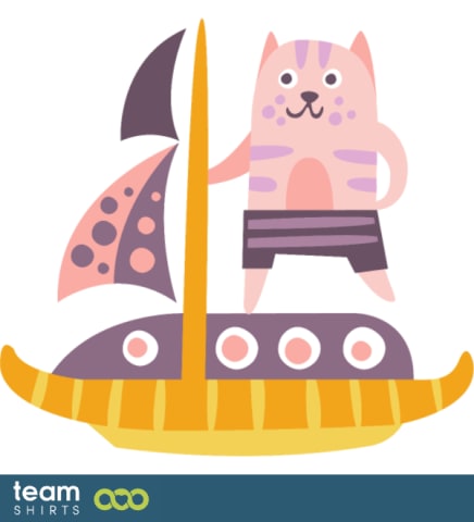 Kat op boot