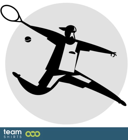 TENNISSPIELER MONOCHROM