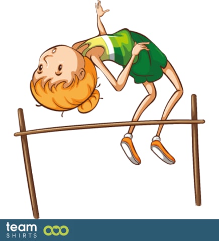 high jump girl