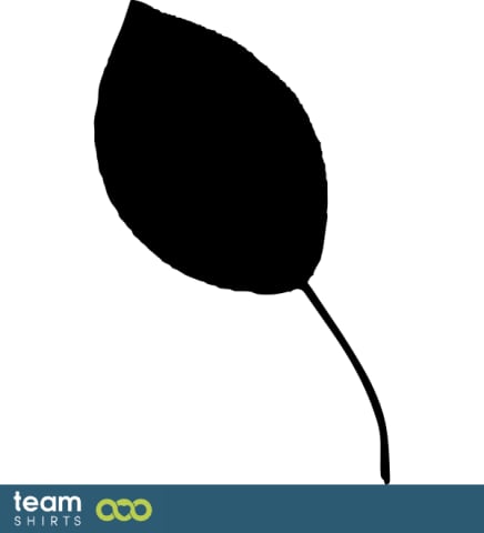 Peer boom blad silhouet