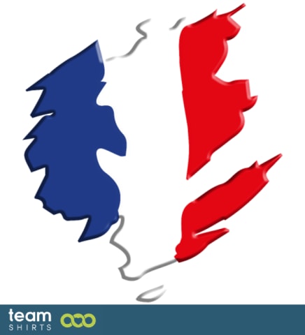 French vintage flag 3D