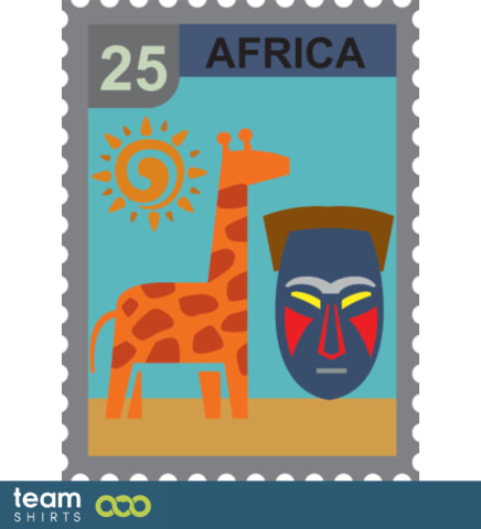 Afrika postzegel
