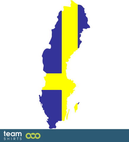 SWEDEN SILHOUETTE COLOURED
