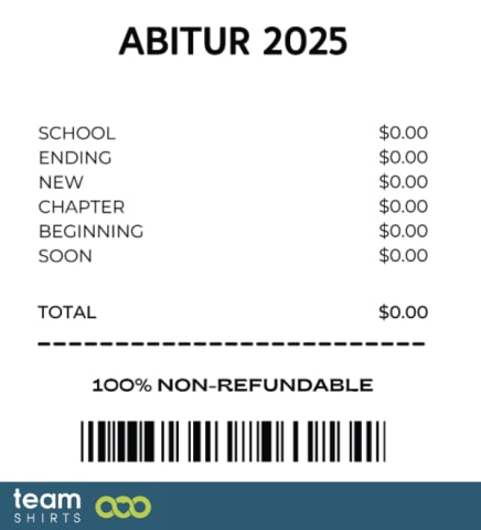 abitur 2025 receipt
