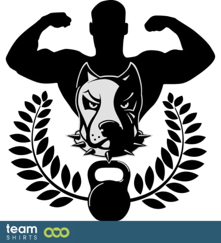 Fitness-Studio-Hund Vorlage