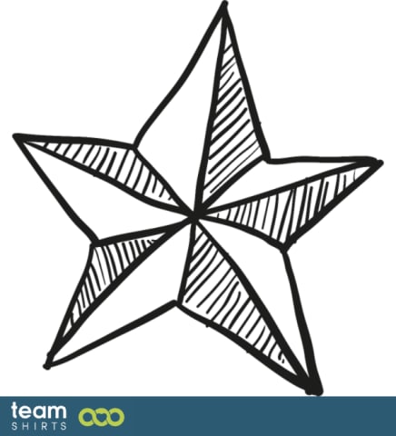 Étoile nautique dessinée à la main