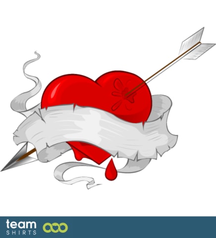 Cupido's hart tattoo