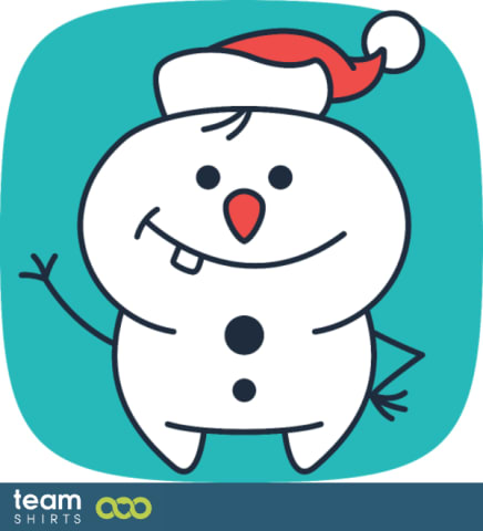 Netter Schneemann flat freexmas17mnr