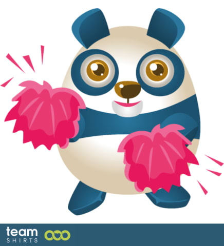 Cheering Panda