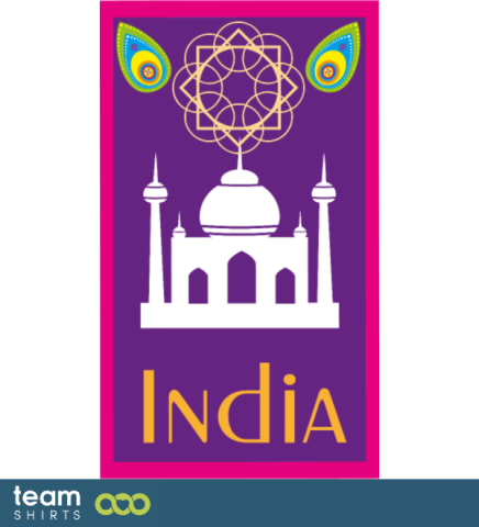 Emblème temple de voyage en Inde