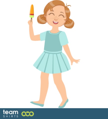 Kind genießen Popsicle