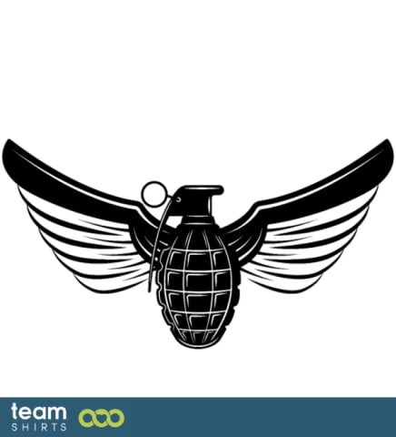 05 grenade Fluegel ai vecteur stock 10364393