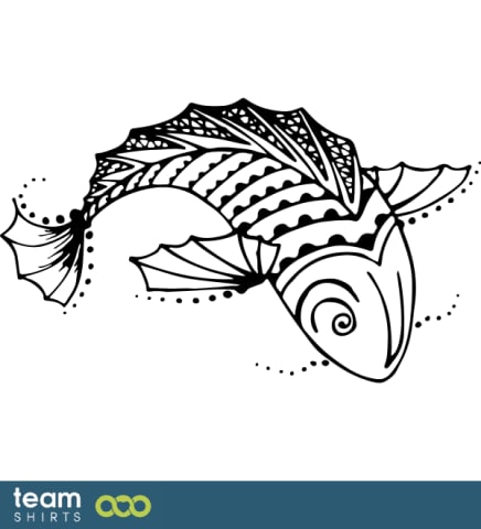 Henna Tatouage Poisson