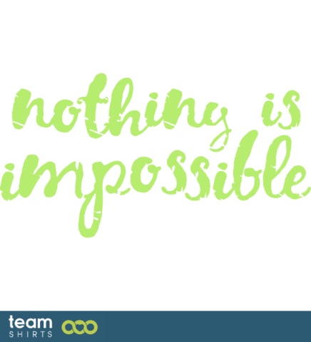nothing is impossible vectorstock 10167067
