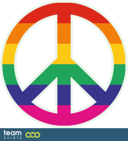 Regenbogen-Friedenszeichen