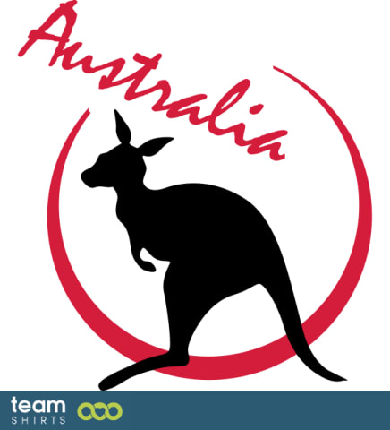 Australien klistermärke kangoroo