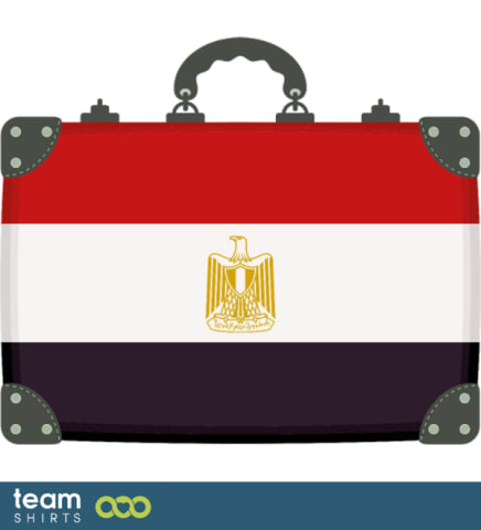 drapeau egypte valise