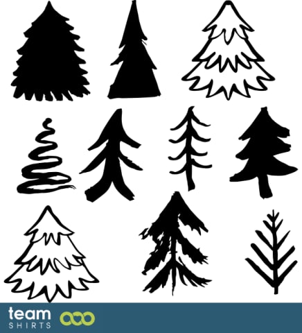 ChristmasTrees vectorstock 11745812