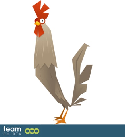 Cartoon rooster