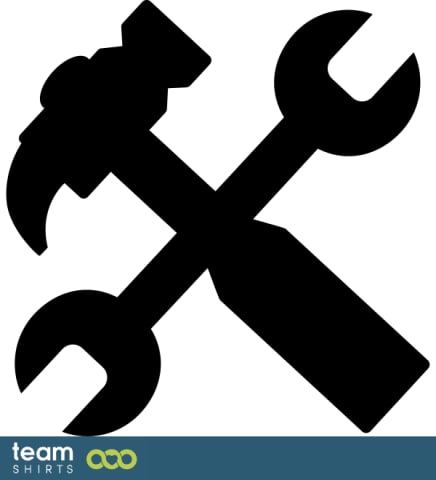 Skruenøgle og hammer