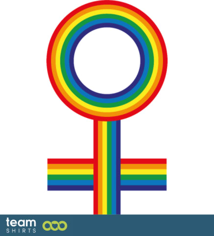 Signe féminin arc-en-ciel