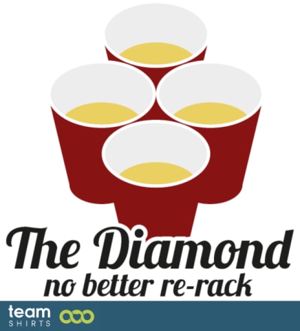 Beer pong the diamond logo