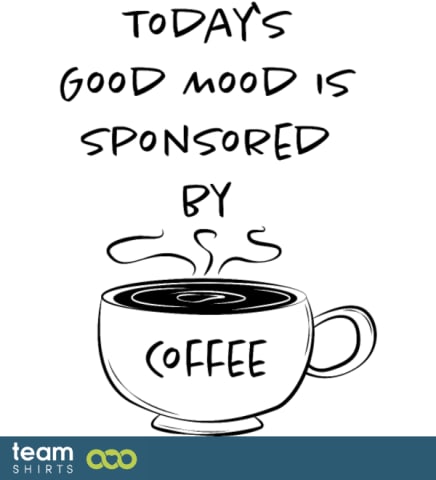 ansc CoffeeGoodMood pourWhiteShirts Drôles Hommes Femmes