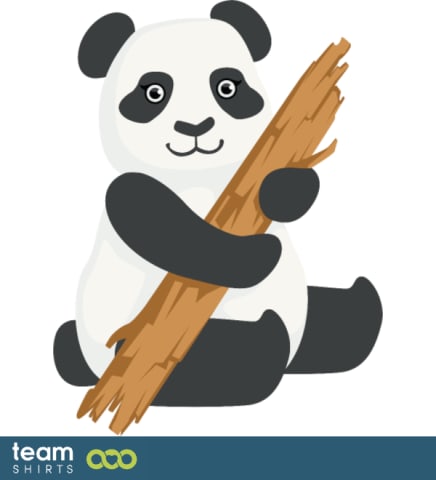 Nettes Panda Holz