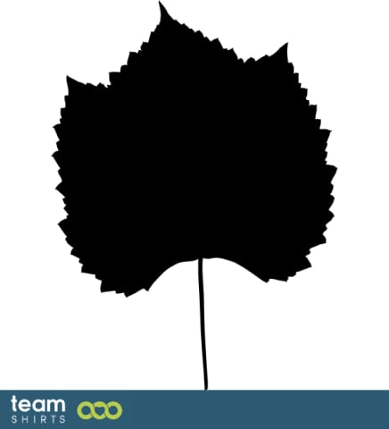 Silhouette de la feuille de vigne
