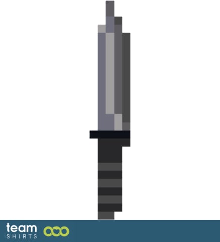 Pixel art knife