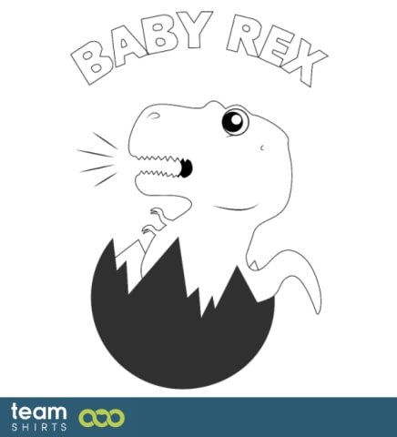 ansc BabyRex forWhiteShirts Dino Barn