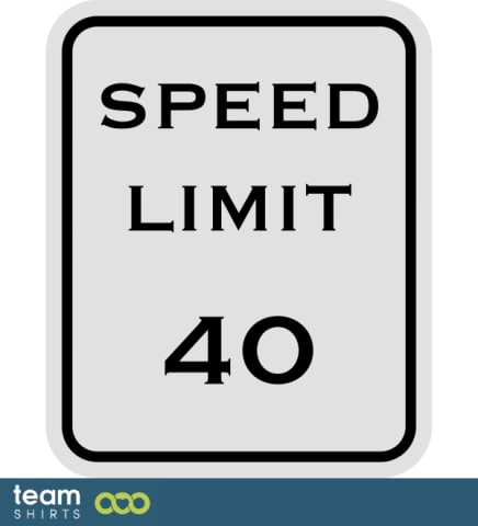 Verkehrszeichen Geschwindigkeitsbegrenzung 40