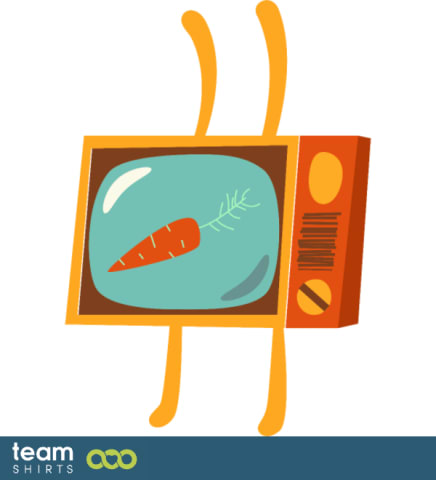 konijn televisie vector stock 7595348