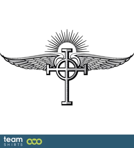 Winged presbyterianisches Kreuz