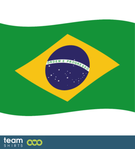 Flagga Brasilien