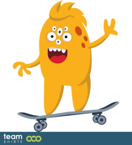 Sport vektor lager 10376269 Monster Skateboarding S