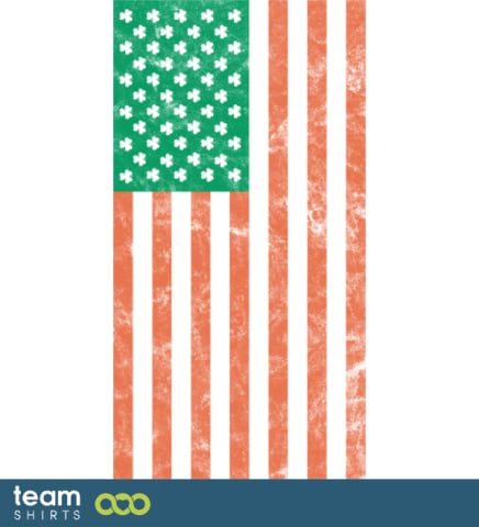 Irische Flagge der USA