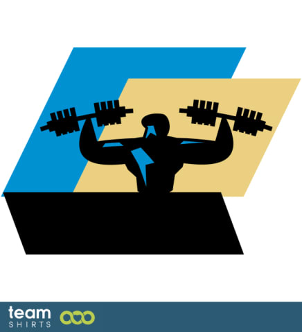 GEWICHTHEBER MIT HINTERGRUND