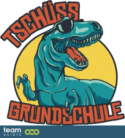 Tschüss Grundschule Dino