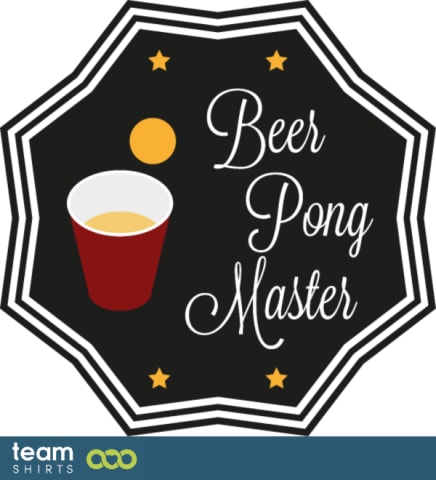 Bier Pong Meister Aufkleber