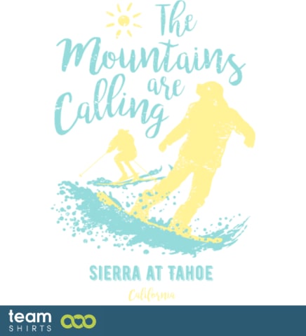 Snowboard Ski Sierra bei Tahoe Kalifornien