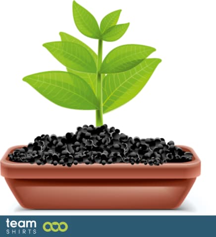 Gartenarbeit-Blumentopf