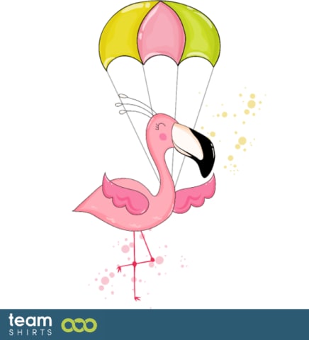 Fliegende Flamingo