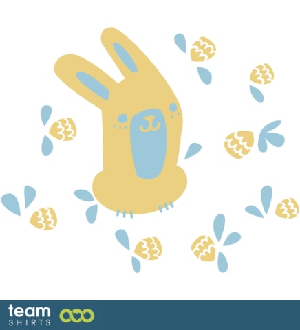 HASE MIT BLUMEN VEKTOR