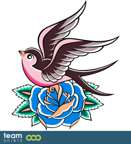 Retro Schwalben Tattoo