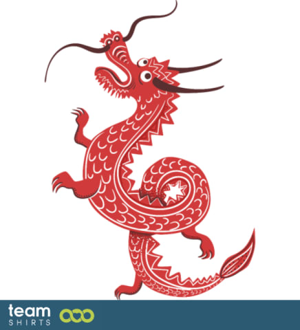 Chinese red dragon